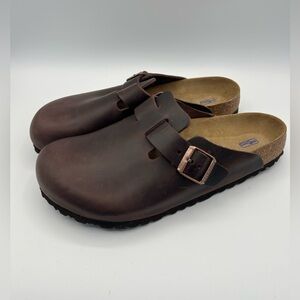 NEW Birkenstock Boston Soft Clog Habana Oiled Leather 42 Ladies 11 Men 9 Regular